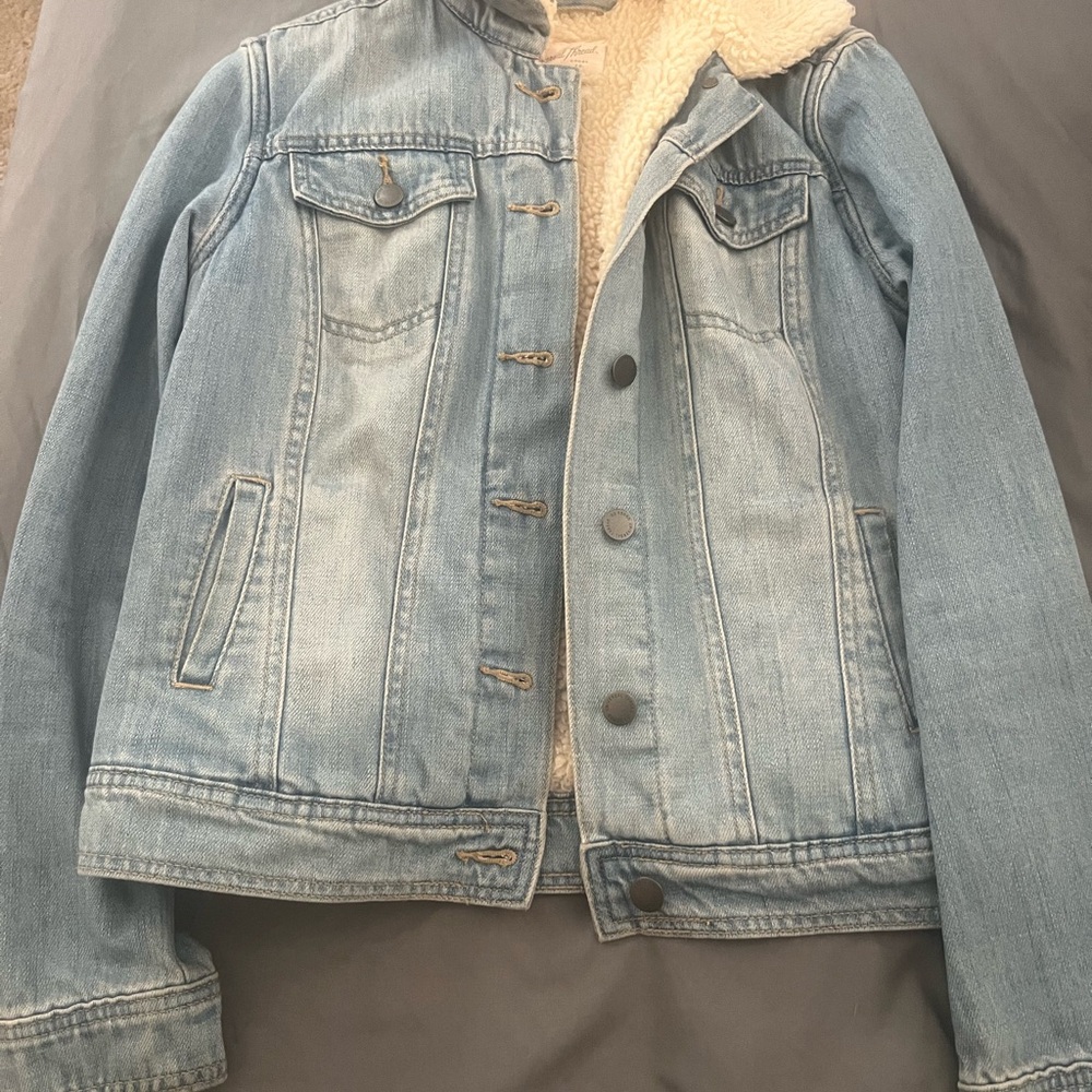 Universal Thread Cream Sherpa Denim Jacket